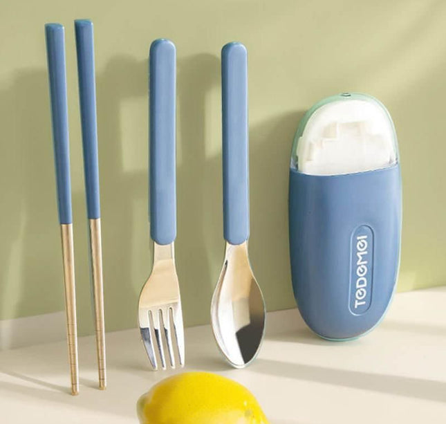 Outdoor Camping Set Portable Office Worker Chopsticks Spoon Two-Piece Set