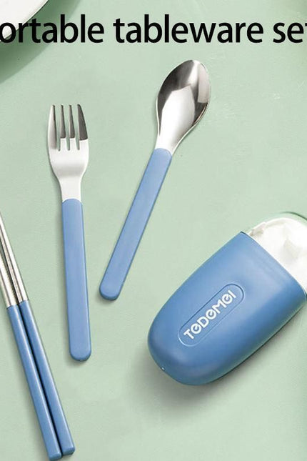Outdoor Camping Set Portable Office Worker Chopsticks Spoon Two-Piece Set