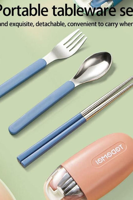 Outdoor Camping Set Portable Office Worker Chopsticks Spoon Two-Piece Set