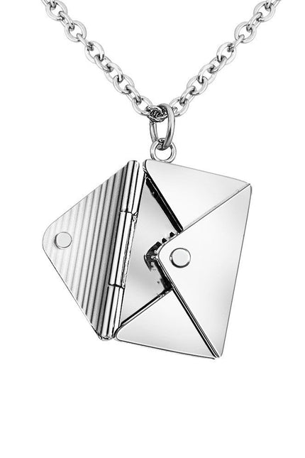 Envelope Locket Necklace - Personalized Love Letter Jewelry