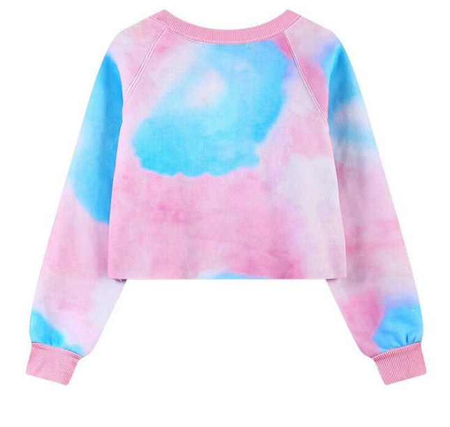 Women PINK Letters Printed Harajuku Long Sleeve Sweatshirt