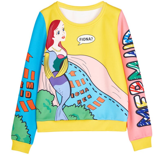 Women Fashion Korean Style Long Sleeve Sweatshirt