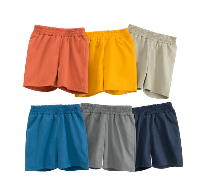 Summer Arrival Boys Casual Style Solid Color Shorts